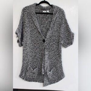 Cato Short Sleeve Sweater Color: Grey Size:L